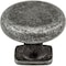 Jeffrey Alexander 1-3/8" Diameter Distressed Antique Silver Belcastel 1 Cabinet Knob MO6303SIM-D - alternate 3